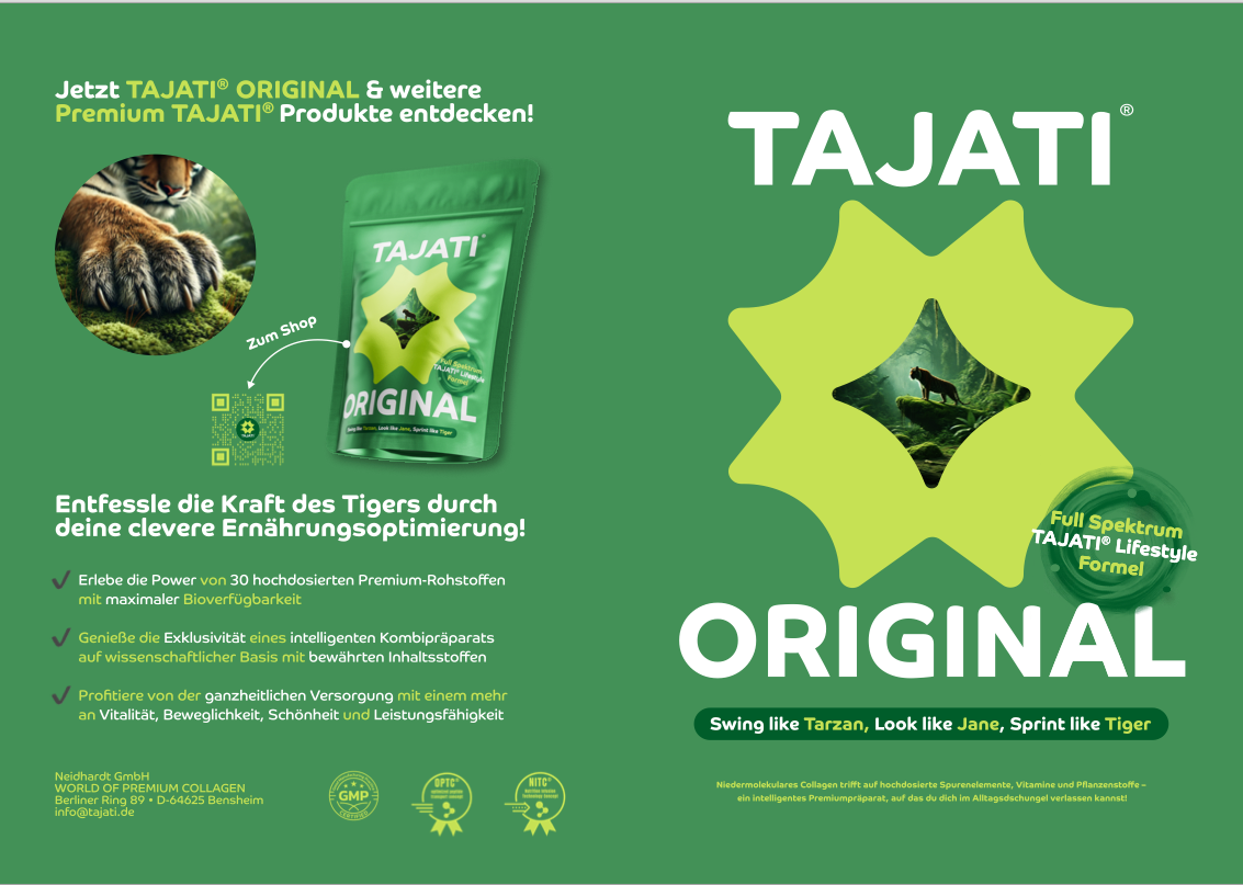 TAJATI® ORIGINAL – DIE ULTIMATIVE FULL-SPEKTRUM-LIFESTYLEFORMEL – 3 Monats ABO