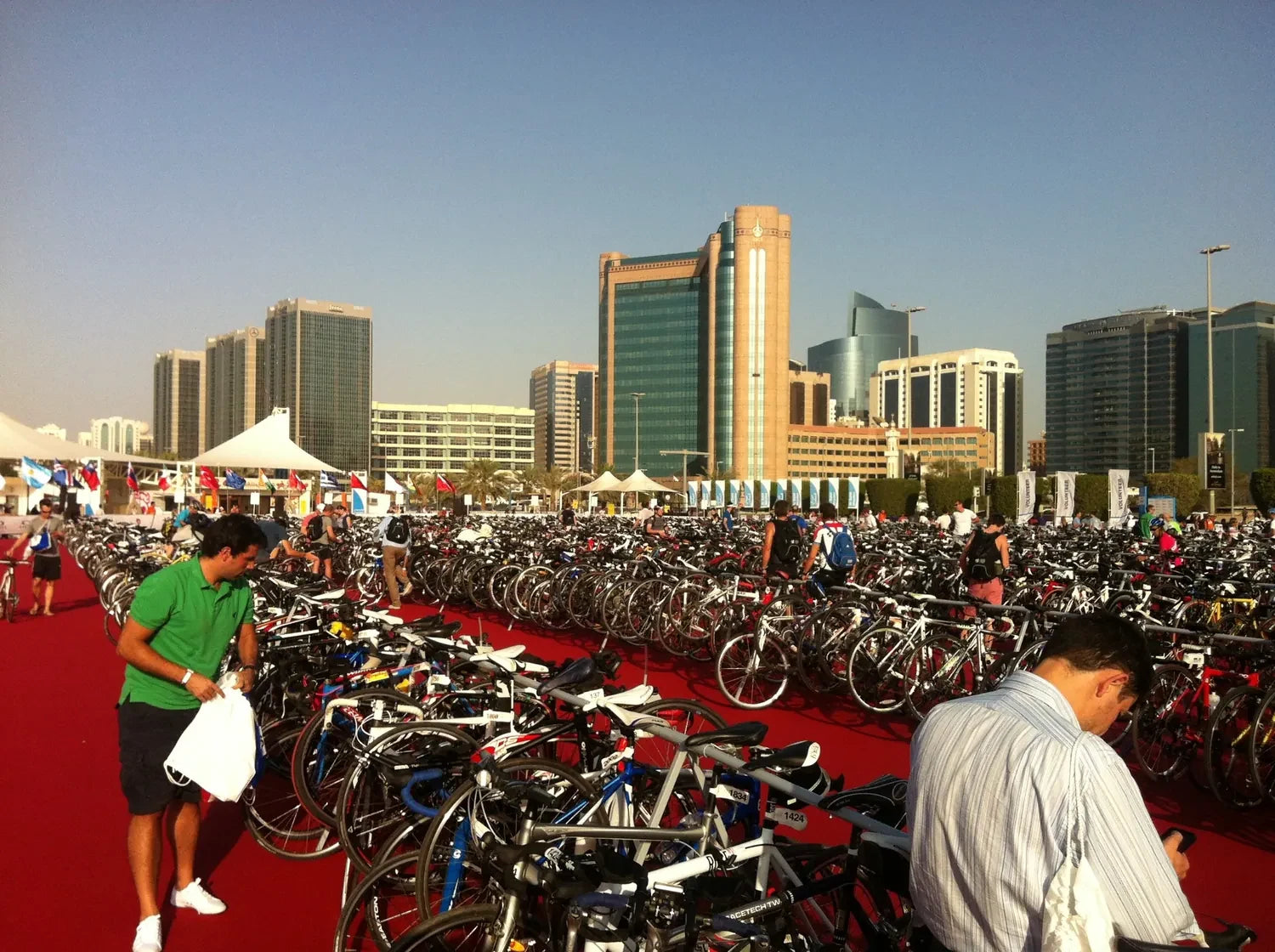 Abu Dhabi International Triathlon 2013 Wechselzone