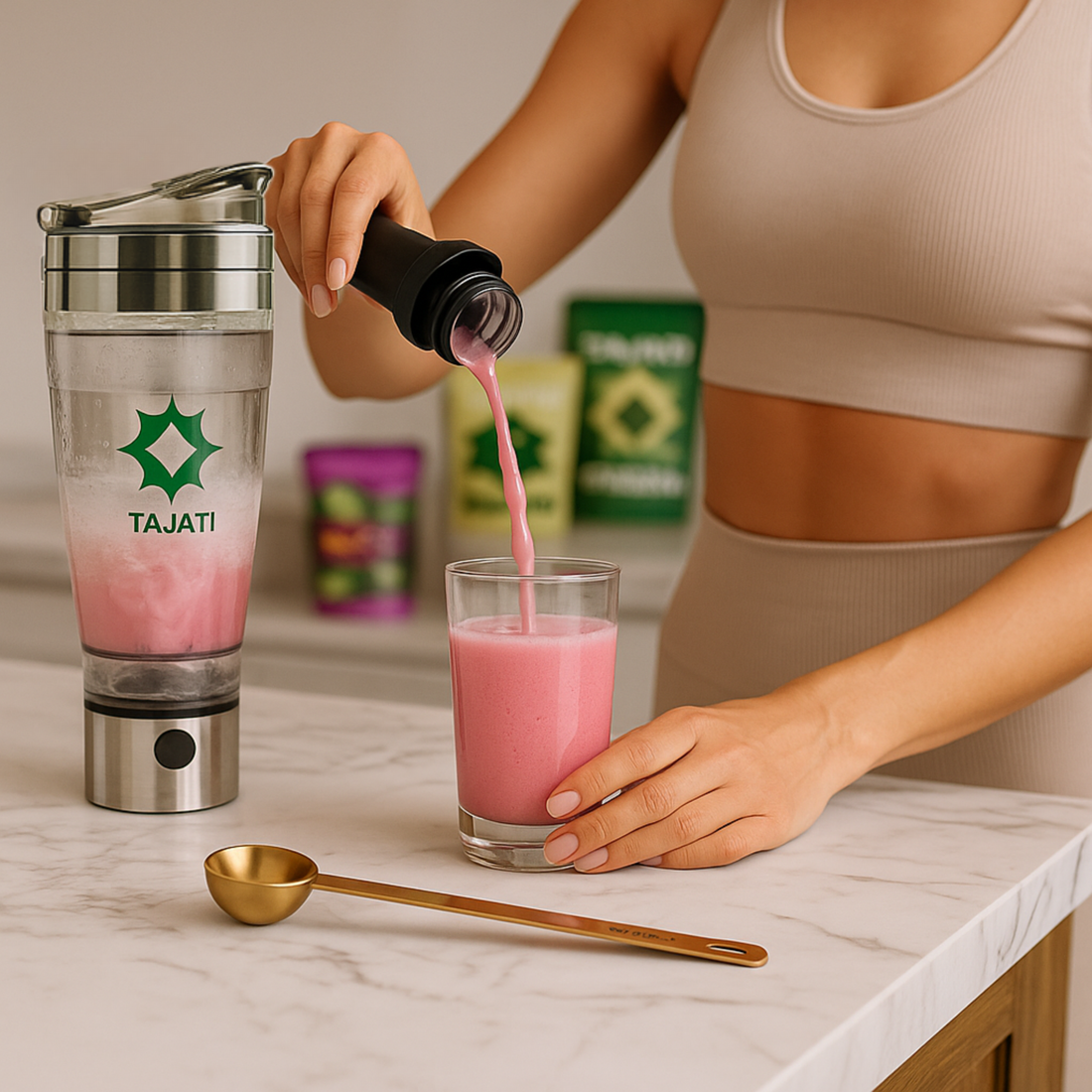 TAJATI® Twister Shaker mixt Collagen klumpenfrei