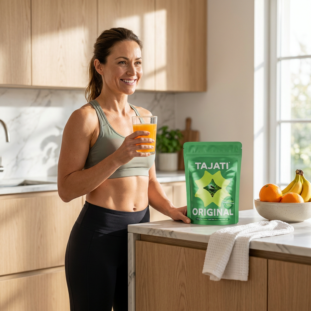 Aktiver Frau mit Energie und Vitalität durch TAJATI® ORIGINAL