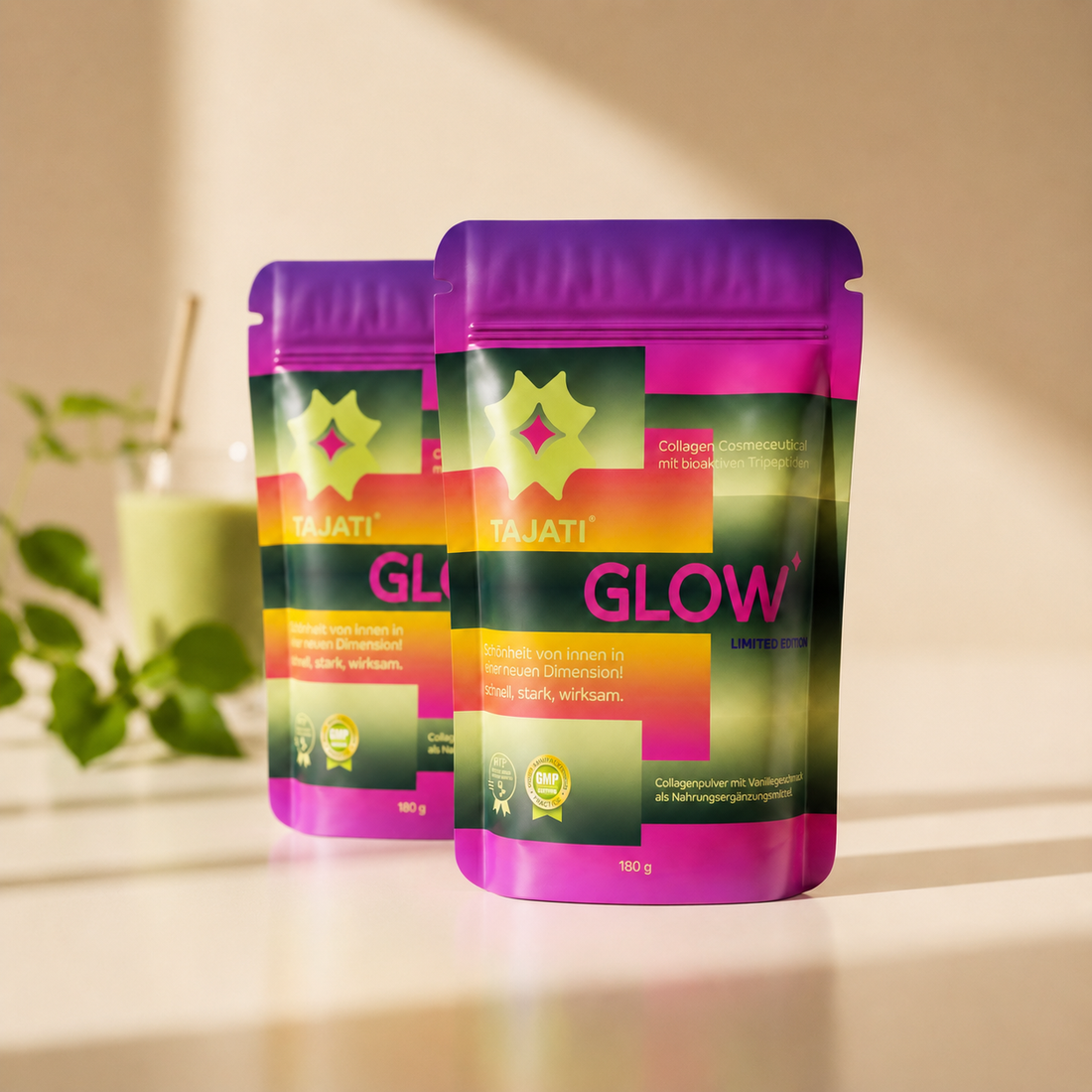 TAJATI® GLOW 2 Packungen – 60-Tage Beauty-Routine mit Kollagen