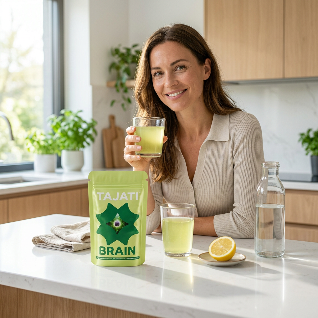 TAJATI® BRAIN veganer Fokus-Drink Verpackung