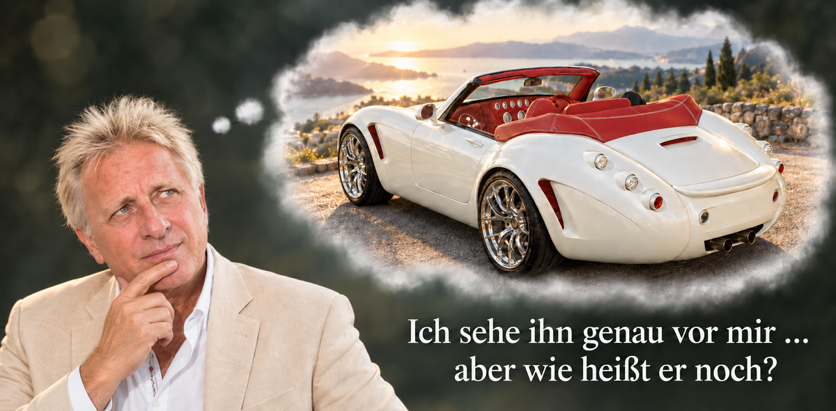 Rudi Neidhardt denkt an seinen Wiesmann Roadster – „Ich sehe ihn genau vor mir … aber wie heißt er noch?“